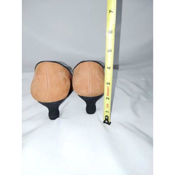 Vintage Lord & Taylor Low Heel Pumps - Womens Size 6- Tan Suede Leather Upper - Picture 4 of 6